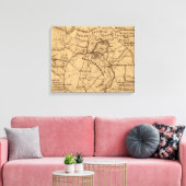 Toile Bataille du désert - Guerre civile Panoramique (Insitu(Salon))