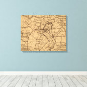 Toile Bataille du désert - Guerre civile Panoramique (Insitu (Plancher de Bois))