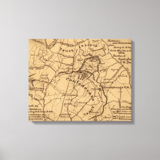 Toile Bataille du désert - Guerre civile Panoramique (Recto)