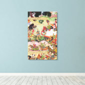 Toile Bataille entre les forces de la Perse et de Turan (Insitu (Plancher de Bois))