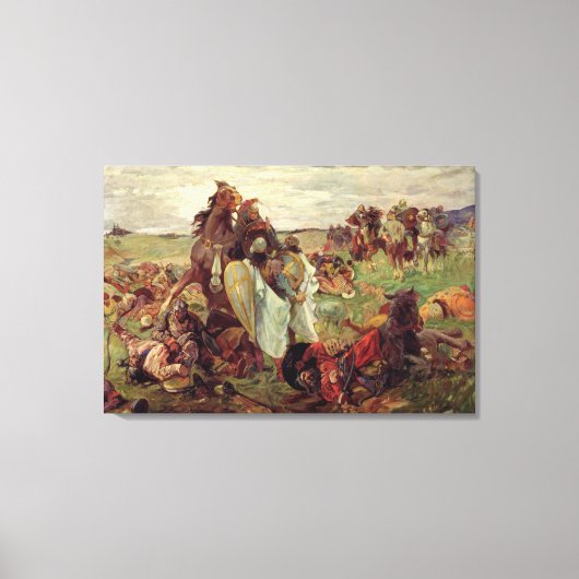 Toile Bataille entre Russes et Tatars, 1916 (Recto)