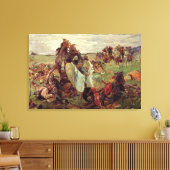 Toile Bataille entre Russes et Tatars, 1916 (Insitu(Salon))