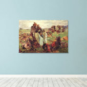 Toile Bataille entre Russes et Tatars, 1916 (Insitu (Plancher de Bois))