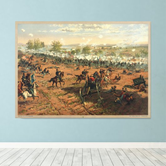 Toile Bataille Gettysburg Hancock à Gettysbug Thulstrup (Insitu (Plancher de Bois))