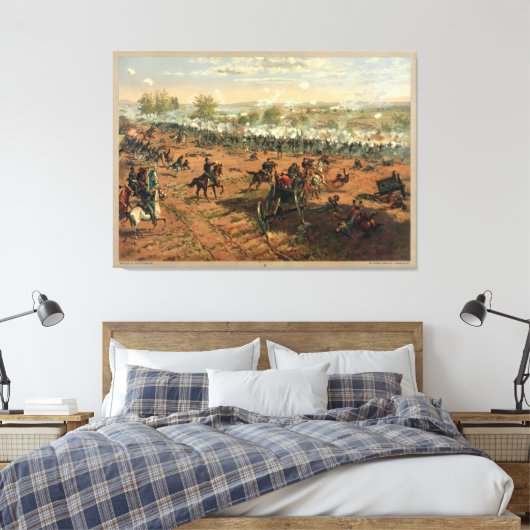 Toile Bataille Gettysburg Hancock à Gettysbug Thulstrup (Insitu(Chambre))