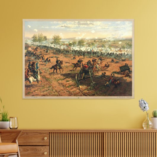 Toile Bataille Gettysburg Hancock à Gettysbug Thulstrup (Insitu(Salon))