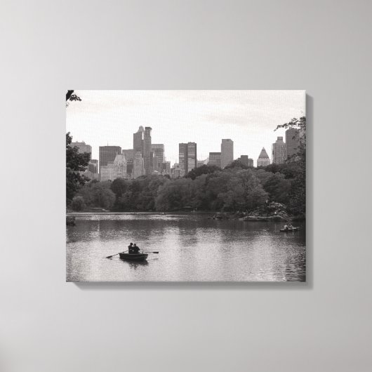 Toile Bateau à Central Park NYC (Toile) (Recto)