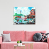 Toile Bateau à crevettes (Insitu(Salon))