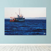 Toile Bateau à remorque sur la baie Mutiny #3 (Insitu (Plancher de Bois))
