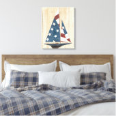 Toile Bateau À Voile Avec Drapeau Américain (Insitu(Chambre))