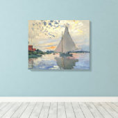 Toile Bateau à voile de Monet Impressionnisme français C (Insitu (Plancher de Bois))