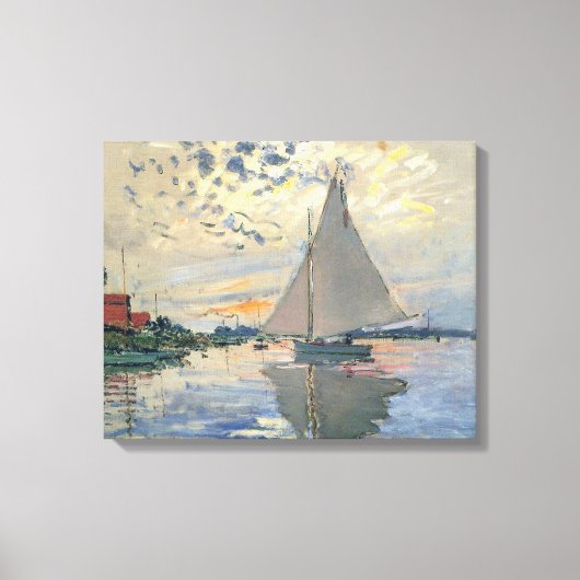 Toile Bateau à voile de Monet Impressionnisme français C (Recto)