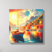 Toile Bateau à voile sur eaux calmes (Recto)