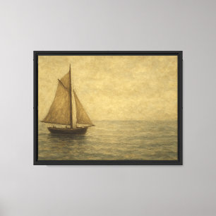 Toile Bateau à voile vintage