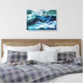 Toile Bateau dans la mer dans la tempête (Insitu(Chambre))