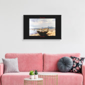 Toile Bateau dans la plage (Insitu(Salon))