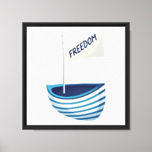 Toile Bateau de liberté nautique