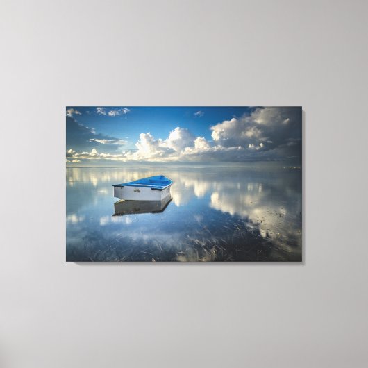 Toile Bateau De Ligne Sur L'Eau (Recto)