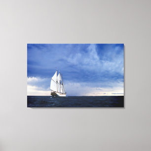 Toile Bateau de navigation sur la mer baltique