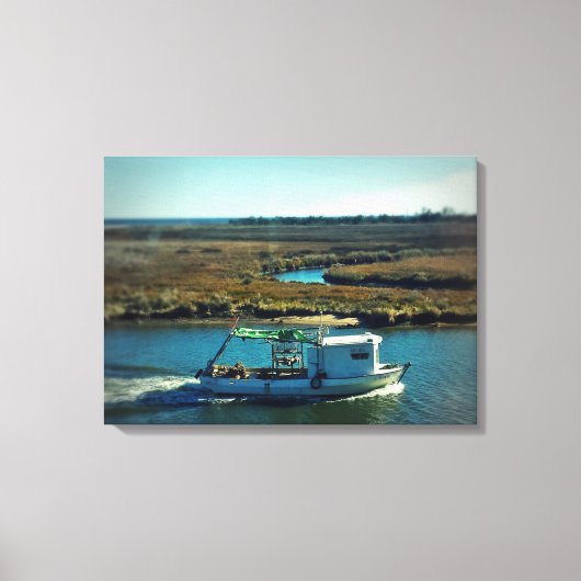 Toile Bateau de pêche dans le Bayou (Recto)