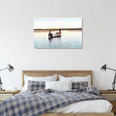 Toile Bateau de pêche Eskimo sur la rivière (Insitu(Chambre))