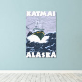 Toile Bateau de pêche - Katmai, Alaska (Insitu (Plancher de Bois))