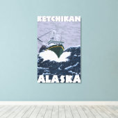 Toile Bateau de pêche - Ketchikan, Alaska (Insitu (Plancher de Bois))