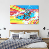 Toile Bateau de pêche orageux (Insitu(Chambre))
