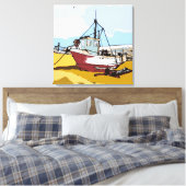 Toile Bateau de pêche pittoresque (Insitu(Chambre))