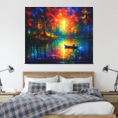 Toile Bateau de pêche sur l'eau (Insitu(Chambre))