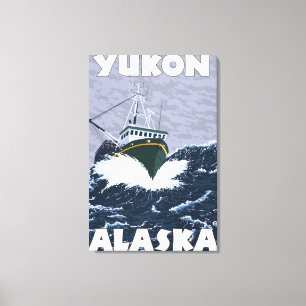 Toile Bateau de pêche - Yukon, Alaska