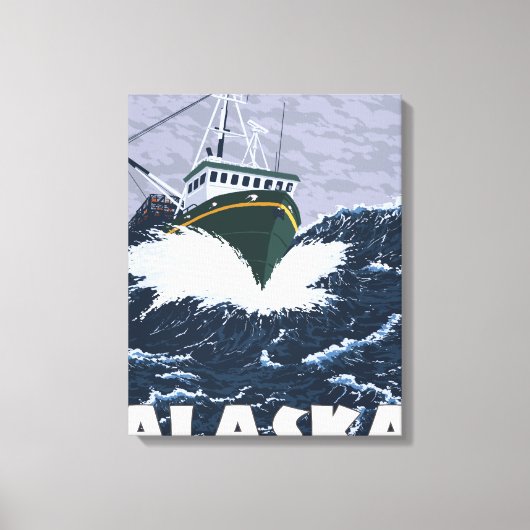 Toile Bateau de pêche - Yukon, Alaska (Recto)