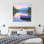 Toile Bateau et lac (Insitu(Chambre))