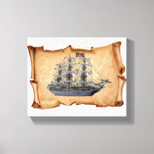 Toile Bateau Pirate