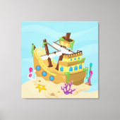 Toile Bateau Pirate (Recto)