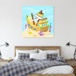 Toile Bateau Pirate