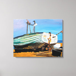 Toile Bateau sur la plage