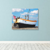 Toile Bateau sur la plage (Insitu (Plancher de Bois))