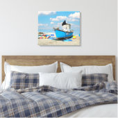 Toile Bateau sur la plage (Insitu(Chambre))