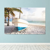 Toile Bateau sur la plage (Insitu (Plancher de Bois))