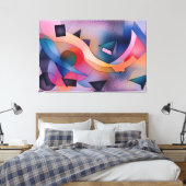 Toile "Bateau sur l'eau" Art Abstrait contemporain (Insitu(Chambre))