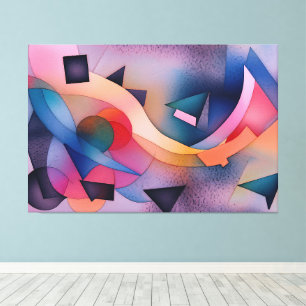 Toile "Bateau sur l'eau" Art Abstrait contemporain