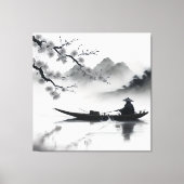 Toile bateau sur rivière (Recto)