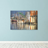 Toile Bateaux à crevettes. (Insitu (Plancher de Bois))