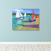 Toile Bateaux à voile (Insitu (Plancher de Bois))