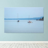 Toile Bateaux à voile sur la rivière (Insitu (Plancher de Bois))