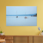 Toile Bateaux à voile sur la rivière (Insitu(Salon))