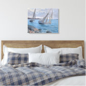 Toile Bateaux à voile sur la rivière (Insitu(Chambre))