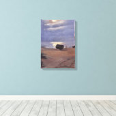 Toile Bateaux au clair de lune sur South Beach, Anna Anc (Insitu (Plancher de Bois))