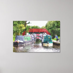 TOILE BATEAUX DE CANAL